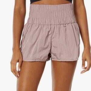 FP Movement The Way Home High Rise Shorts Built in Brief Mauve Size M